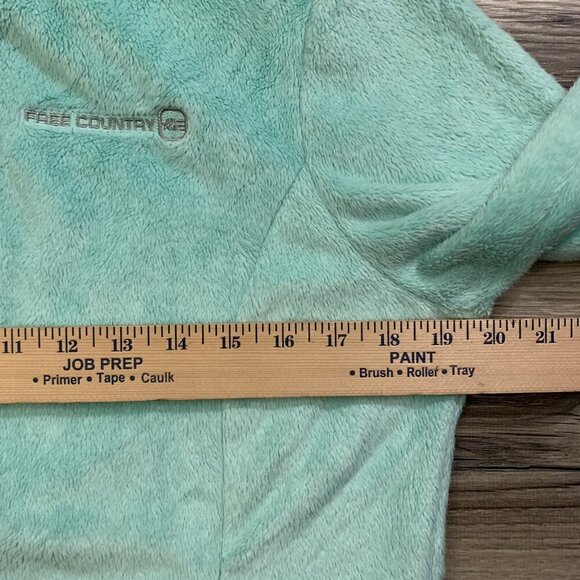 Free Country Women's Fleece Jacket Size S Green Full Zip Pockets Live in it GUC - Picture 9 of 11